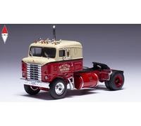 1/64 IXO KENWORTH BULLNOSE TRACTOR TRUCK 2-ASSI 1950 RED CREAM