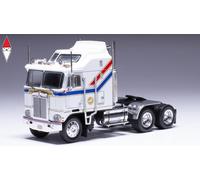MODELLINO CAMION STATICO IXO MODEL KENWORTH K100 AERODYNE 1976 BIANCO SCALA 1:64