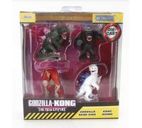 1/64 JADA - FIGURES - SET 4X GODZILLA - SKAR KING - KONG - SHIMO - CM. 253252035