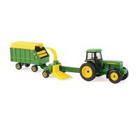 1/64 John Deere 4960 Trattore W/Pullover Foraggio Mietitore & Carro Ertl
