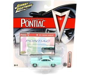 1:64 Johnny Lightning 1961 Pontiac Catalina Turchese High Performance