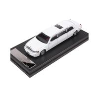 1:64 Lincoln Limousine Versione Allungata Modello Di Auto Pressofusa Collezione Statica Ornamenti In Metallo Regalo Giocattoli Metal Vehicles non RC(White)