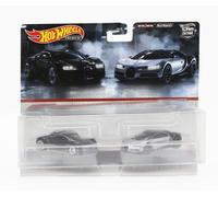 1/64 MATTEL HOT WHEELS - BUGATTI - SET 2X VEYRON 2009 + BUGATTI HBL96-979K-HKF52