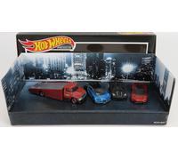 1/64 MATTEL HOT WHEELS - BUGATTI - SET 4X TRUCK CAR TRANSPORTER - GMH39-956K