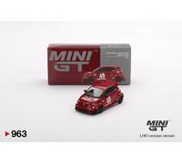 1/64 MINI-GT MGT00963-L FIAT 595 Abarth LB Works Abas Works 2024 Gara Red #49