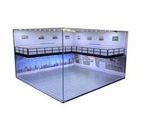 1/64 Modello Parcheggio Doppio Strato per Auto Modello Action Figure Collezione Paesaggio Mattone