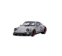 1 64 Per 964 W/ruote extra e spoiler modello pressofuso in cemento modello di auto finito modello di auto statico(A)