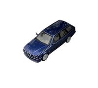 1:64 Per BMW E34 Simulazione Modello Di Auto In Lega Statico Classics Nostalgia Collezione Display Decorazione Macchinine Mini Auto(Blue)
