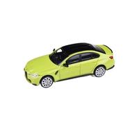 1/64 Per BMW M3 G80 In Piccola Scala Modello Di Auto In Lega Con Ornamenti A Tema In Metallo Fuso Colore Giallo Decorativi Da Collezione
