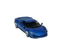 1:64 Per Ferrari 296 GTB Corsa Blu Lega Grab Ornamenti In Metallo Hobby Collection Display Veicolo Da Collezione