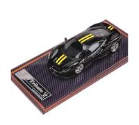 1:64 Per Ferrari F8 Tributo Modello Di Auto In Resina Decorazione Per La Casa Ornamenti Macchinine Mini Auto(Black)