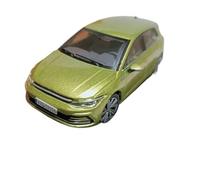 1:64 Per Golf MKVIII Piccolo Cannone Acciaio Modello Auto Statica Lega Pressofusa Collezione Decorazioni per la Casa(Green)
