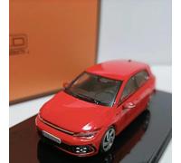 1:64 Per Golf MKVIII Piccolo Cannone Acciaio Modello Auto Statica Lega Pressofusa Collezione Decorazioni per la Casa(Red)