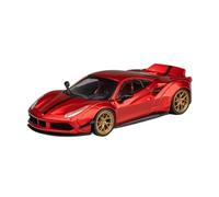 1 64 Per Il Cavallino Rampante LB Wide Body 488 Modello Di Auto In Lega Rossa Metallizzata Ornamento Da Collezione Giocattoli Metal Vehicles non RC