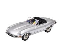 1/64 Per Jaguar E-type 1961 Modello Auto Da Collezione In Lega D'epoca Classica Con Cofano Anteriore Apribile Decorativi Da Collezione(Silver)