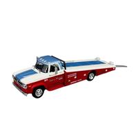 1:64 Per La Collezione Di Modelli Di Auto Da Esposizione Per La Decorazione Della Casa Del Dodge Trailer D300 Ramp Truck Macchinine Mini Auto