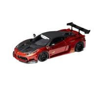 1:64 Per La Collezione Statica Del Cavallino Rampante 458GT LB Wide Body Modello Di Auto In Resina Per Hobby Veicolo Da Collezione(Red)
