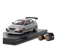 1 64 Per Lancer EvoIX Widebody Diecast Model Car Modello di auto finito Modello di auto in lega statica(A)