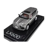 1:64 Per Lexus LX600 Modello Auto In Lega Auto D'epoca Veicoli Da Esposizione Statici Da Collezione Souvenir(Gray)