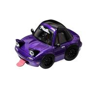 1:64 Per Mazda Mx5 Q Version Miata Na Egg Car Resin Model Display Hobby Collection Veicolo Da Collezione(Purple)