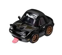 1:64 Per Mazda Mx5 Q Version Miata Na Egg Car Resin Model Display Hobby Collection Veicolo Da Collezione(Black)