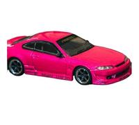 1 64 Per Nissan VERTEX Modello Di Auto In Lega Verniciata Rosa Metallizzato Decorazione Statica Per Collezione Giocattoli Metal Vehicles non RC