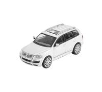 1:64 Per Touareg R50 SUV Alloy Collection Modello Di Auto Bianca Due Stili Di Auto Giocattolo In Metallo In Miniatura(White B)