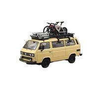 1:64 Per Van 1985 T3 Modello di auto in metallo fuso Hobbyist Adultisuper Cool Classico Giocattoli da collezione Regali Giocattoli Metal Vehicles non RC(Yellow)
