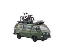 1:64 Per Van 1985 T3 Modello di auto in metallo fuso Hobbyist Adultisuper Cool Classico Giocattoli da collezione Regali Giocattoli Metal Vehicles non RC(verde)