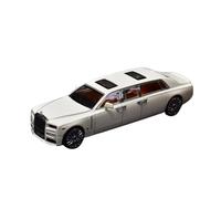 1:64 Rolls-Royce Eight Generations Phantom Deluxe Edition Modello Di Auto In Metallo Regali Per Hobbisti Adulti Giocattoli Metal Vehicles non RC(White 1)