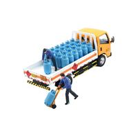 1:64 Sacle Gas Tank Transport Light Truck Model Leggero Professionale Dettagli