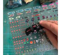 1/64 Scala 401 Pz. Adesivi Set Auto Decalcomanie su Misura Modello Gara Livrea