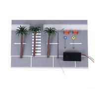 1/64 Scala Auto Parcheggio Modello con Illuminazione LED per Uso in Miniatura City e Urban Roadway Diorami