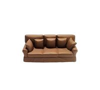 1/64 scala mobili miniatura resina divano modello per la decorazione domestica Brown
