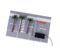 1:64 Scala Strada Set E Paesaggio Accessorio Con Noci Di Cocco Albero Città Strada Scena Segnale Stradale Per Gli Appassionati Del Modello Da Collezione In Miniatura Scenario