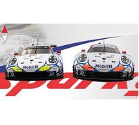 SPARK 1/64 SET 2 PORSCHE 911 RSR PETIT LE MANS 2018 MODELLINO STATICO DIECAST