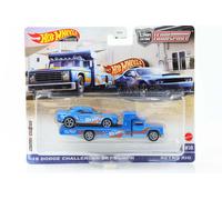 1:64 Team Trasporto 2018 Dodge Challenger SRT Demon Retro Rig #30 Hot Wheels