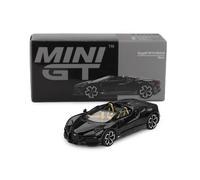 1:64 TRUESCALE Bugatti W16 Mistral Black 2024 Mini-Gt MGT01058-L