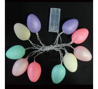 1.65M 10 LED stringa di uova di Pasqua per decorazioni casa giardino