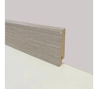 €1,69 - BATTISCOPA ZOCCOLINO in FIBRA DI LEGNO 60x15 Vari decori, Parquet, Laminati, SPC, LVT ROVERE GRIGIO