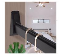 1.6mm Thick Commercial Replacement Garment Bars | Black Clothes Hanging Rod Bar/Closet Rods 18 24 50 60 40 30 48 35 37 45 47 55 Inch Long(150cm/59in)