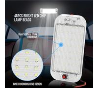 1-6PCS LED Panel Light Car Interior lampada da lettura luci da cabina ad alta luminosità per Van Truck RV Boat Camper Lights Strip 12V-24V