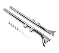 1-7/8” Fishtail Exhaust 36" Slip On For Harley Electra Glide / Road King 95-16