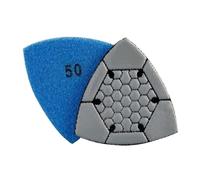 1/7 pezzi di tampone abrasivo triangolare da 90 mm, tampone di lucidatura a secco diamantato, carta vetrata for utensili da restauro, tamponi abrasivi oscillanti multifunzione(50 grit 1PCS)