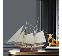 1/70 Modello di barca a vela Nave non assemblata Nave in stile vintage