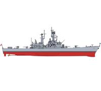 1/700 U.S. Navy USS Arkansas CGN-41 nuclear missile cruiser (japan import)
