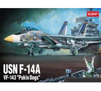 ACADEMY 1/72 USN F-14A VF-143 PUKIN DOGS