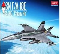1:72 Academy Fighter Usn F/A-18E Vfa-195 Chippy Ho Usa Air-Force Kit AC12565 Mod