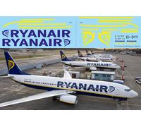 1/72 Decals per Boeing 737 800 Ryanair Livery TBD836