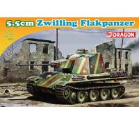 1:72 Dragon 5,5 Cm Zwilling Flakpanzer Kit D7488 Modellino